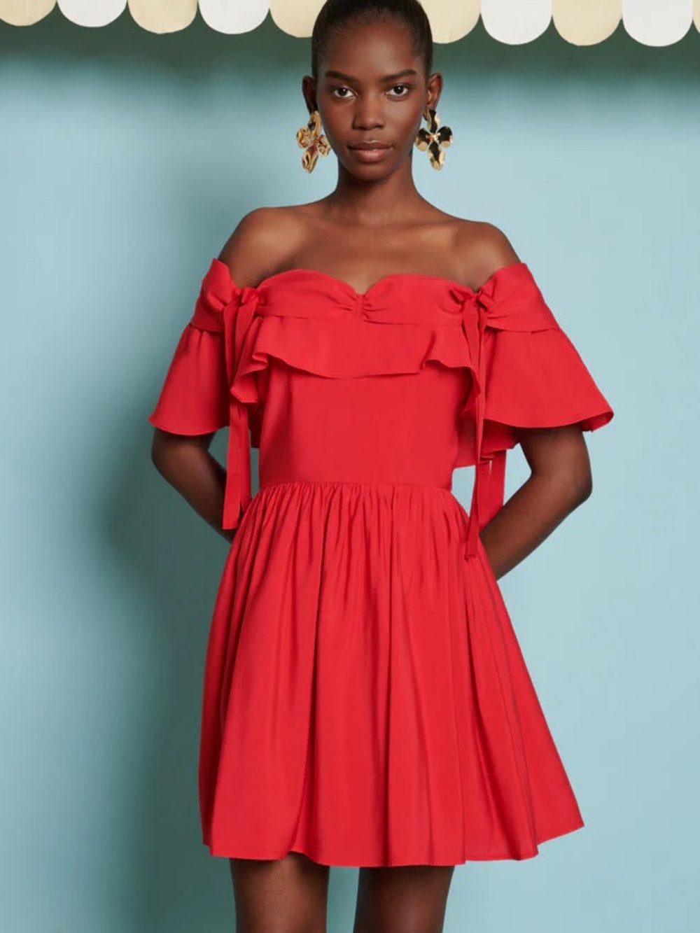 NEW Dream Sister Jane Watermelon Bow mini dress